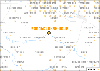 map of Sāngda Lakshmīpur