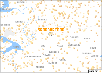 map of Sangdap-tong