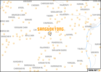 map of Sangdŏk-tong