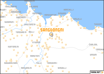 map of Sangdŏng-ni