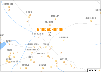map of Sang-e Chārak