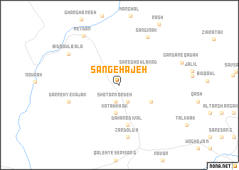 map of Sang-e Ḩājeh