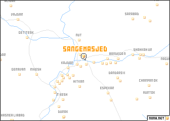 map of Sang-e Masjed