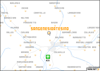 map of San Genesio Atesino