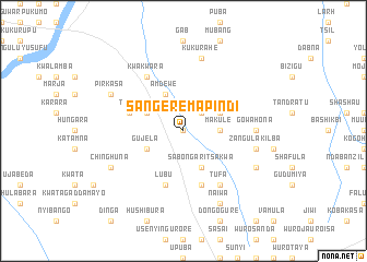 map of Sangere Mapindi