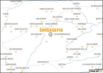 map of Sang-e Sefīd