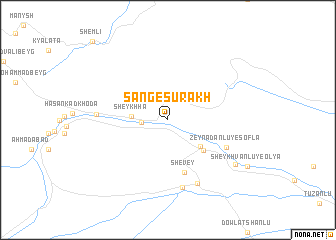 map of Sang-e Sūrākh
