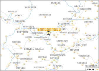 map of Sangganggu