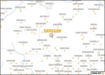 map of Sanggŏm