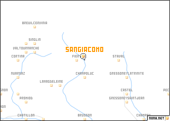 map of San Giacomo