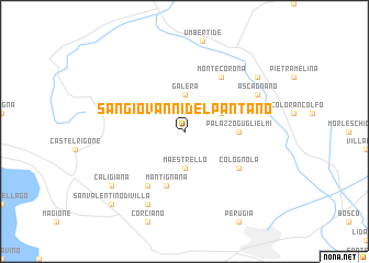 map of San Giovanni del Pantano