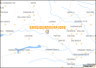 map of San Giovanni in Fiore