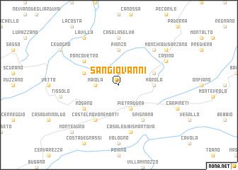 map of San Giovanni