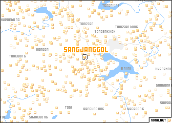 map of Sangjang-gol