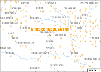 map of Sang Kor-e Golestān