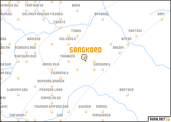 map of Sangkoro
