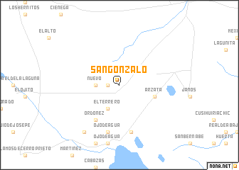map of San Gonzalo