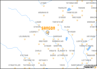 map of Sangon