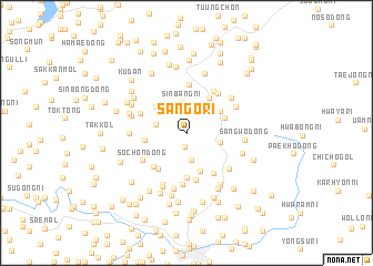 map of Sangŏ-ri