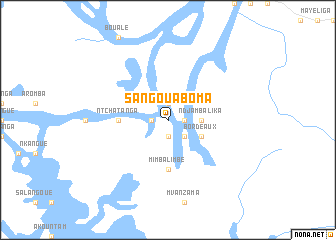 map of Sangoua Boma