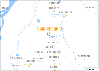 map of San Gregorio