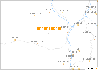 map of San Gregorio