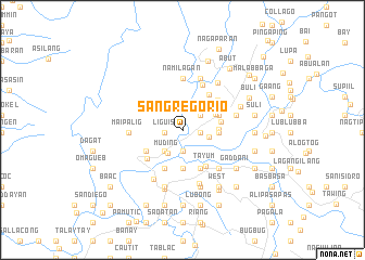 map of San Gregorio