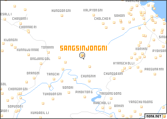 map of Sangsinjŏng-ni