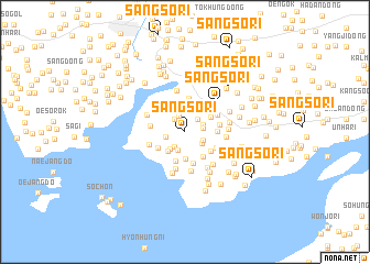 map of Sangso-ri