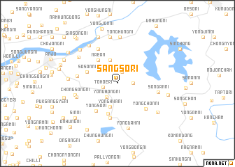 map of Sangsŏ-ri
