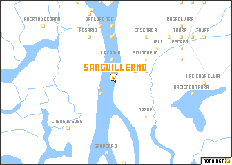 map of San Guillermo