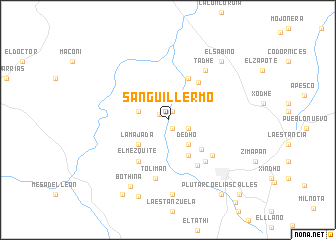 map of San Guillermo
