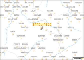 map of Sanguiñedo