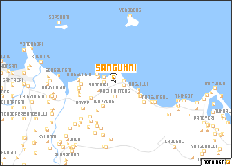 map of Sangŭm-ni