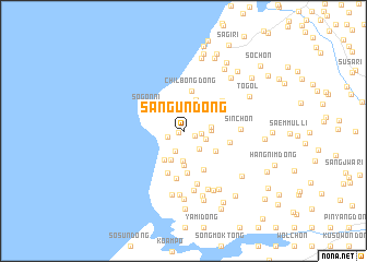 map of Sangŭn-dong