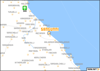 map of Sangun-ni