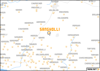 map of Sangwŏl-li