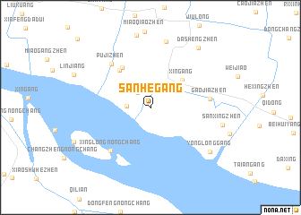 map of Sanhegang