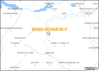 map of San Hilario Sacalm