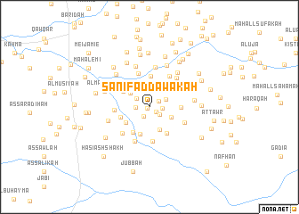 map of Şanīf ad Dawākah