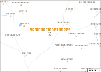 map of San Ignacio de Torres