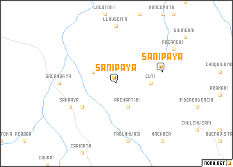 map of Sanipaya