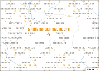 map of San Isidro Canguacota
