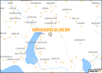 map of San Isidro Culiacán