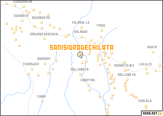 map of San Isidro de Chilata