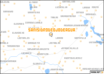 map of San Isidro de Ojo de Agua