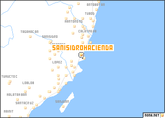 map of San Isidro Hacienda