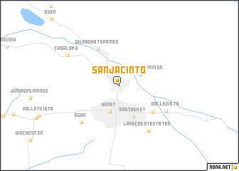 map of San Jacinto