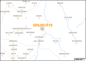 map of San Jacinto