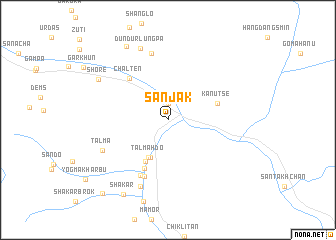 map of Sanjak